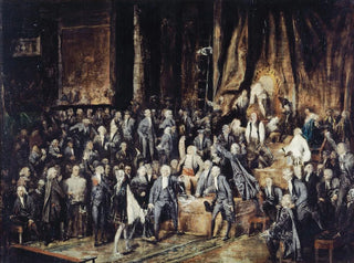 The Marquis de Deux-Brz and Mirabeau on June 23, 1789 - Paul Marc Joseph Chenavard — artwork view