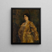 Portrait of a Woman - Paul Marie Lapierre-Renouard — framed artwork on a wall