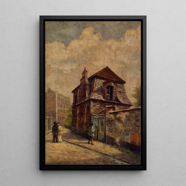 Le Pavillon de chasse de M. de Jullienne, ruelle des Gobelins - Paul Martellière — framed artwork on a wall