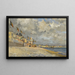 La Plage de Sainte-Adresse - Paul Mathieu — framed artwork on a wall
