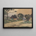 Evening in the village of Haidedorf - Paul Müller-Kaempff — framed artwork on a wall