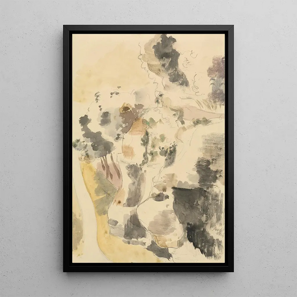 Cliffs - Paul Nash — framed artwork on a wall