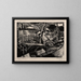 Shepherdess by the roadside - Paul Nash — framed artwork on a wall