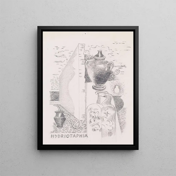 Hydriotaphie - Paul Nash — framed artwork on a wall