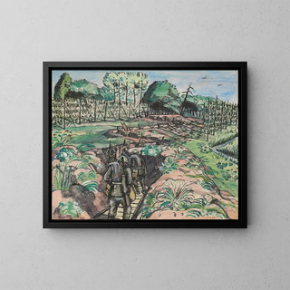 Exit from the Trenches - Paul Nash — framed artwork on a wall
