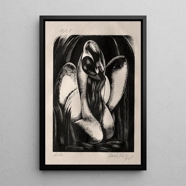Leda - Paul Nash — framed artwork on a wall