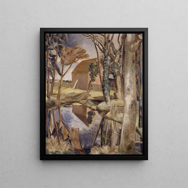 Étang d'Oxenbridge - Paul Nash — framed artwork on a wall