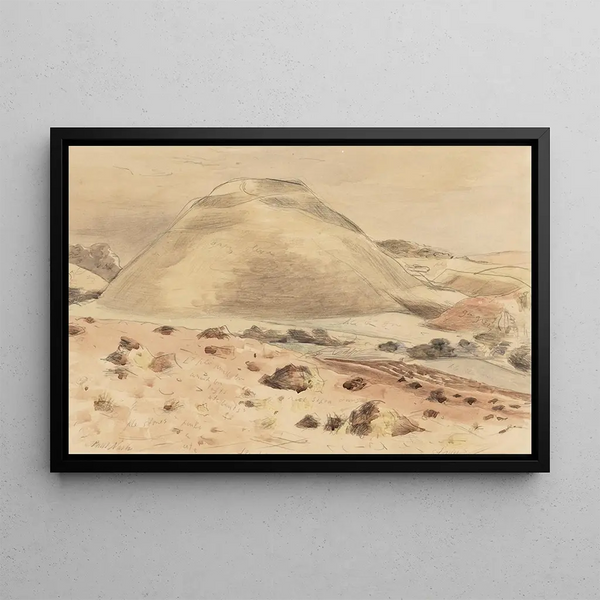 Silbury Hill - Paul Nash — framed artwork on a wall