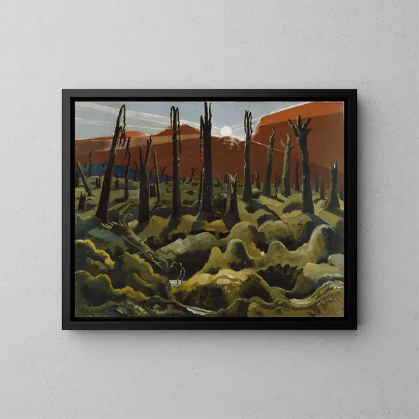 We create a new world - Paul Nash — framed artwork on a wall
