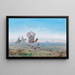 A caravan in the desert - Paul Pascal — framed artwork on a wall