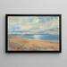 View of the Paramé beach and view of Saint-Malo taken from Dinard - Paul Paulin — framed artwork on a wall
