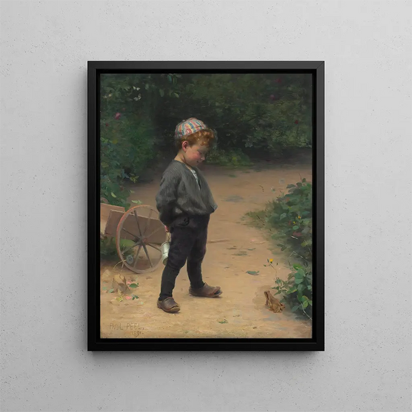 The Young Biologist - Paul Peel — framed artwork on a wall
