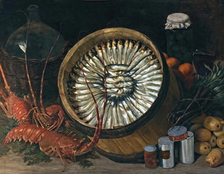 Still life with a barrel of sardines - Paul Prouho — artwork view