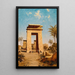 The South Gate of Karnak - Paul Rudolf Linke — framed artwork on a wall
