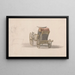 a royal coat of arms carriage - Paul Sandby — framed artwork on a wall