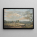 Distant View of Maidstone from Lower Bell Inn Boxley Hill - Paul Sandby — framed artwork on a wall