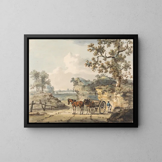 A sandbox - Paul Sandby — framed artwork on a wall