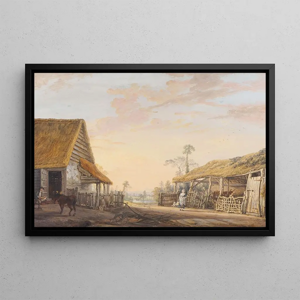 Afternoon - Paul Sandby — framed artwork on a wall