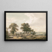 Approaching Rochester and the Medway - Paul Sandby — framed artwork on a wall