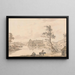 Abbey of Askeaton near Limerick in Ireland on the Deel River - Paul Sandby — framed artwork on a wall