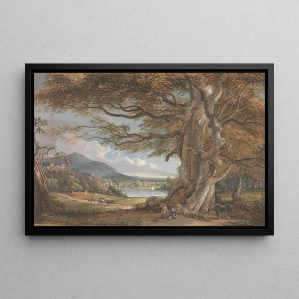 Bridgnorth Shropshire - Paul Sandby — framed artwork on a wall