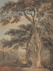 Couple dans une cour de ferme - Paul Sandby — artwork view