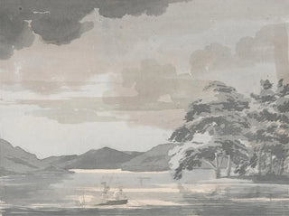 Lake Scene Painting - Paul Sandby — artwork view