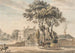 Vue nord-est de la maison de Sir John Elvil à Englefield Green près d'Egham dans le Surrey - Paul Sandby — artwork view