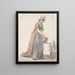 Sara Hough Painting Mme T. P. Sandby's, child's maid - Paul Sandby — framed artwork on a wall