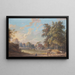 Scene in Worcestershire - Paul Sandby — framed artwork on a wall