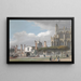 the Chapel of Saint George in Windsor and the entrance to the choir cloister - Paul Sandby — framed artwork on a wall