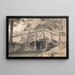 Ruisseau et pont en bois - Paul Sandby — framed artwork on a wall