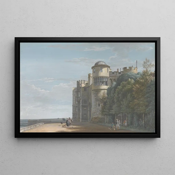 La terrasse nord regardant vers l'est - Paul Sandby — framed artwork on a wall