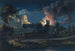 Windsor Castle from Datchet Lane during a night of revelry 1768 - Paul Sandby — artwork view