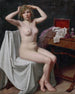 Female nude painting with veil - Paul Scholz — artwork view