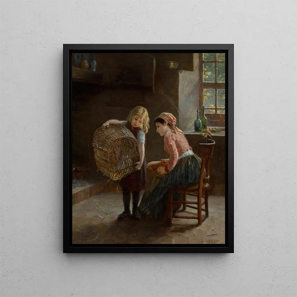 New friends - Paul Seignac — framed artwork on a wall