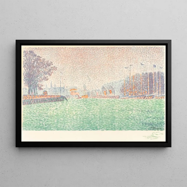 À Flessingue - Paul Signac — framed artwork on a wall