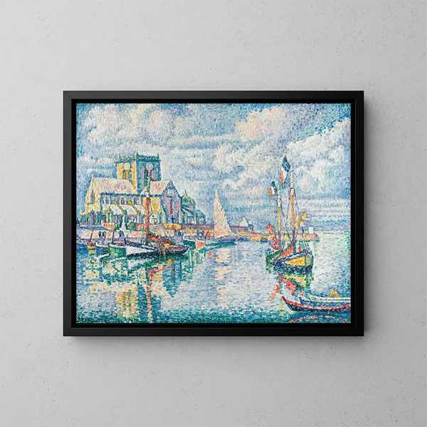 Barfleur - Paul Signac — framed artwork on a wall