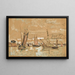 Bateaux Honfleur - Paul Signac — framed artwork on a wall