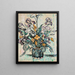 Bouquet iris arum tulips in a vase by André Metthey - Paul Signac — framed artwork on a wall