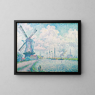 Canal d'Overschie - Paul Signac — framed artwork on a wall