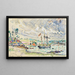 Cathrin Lancre Kermarquer Mouth of the Trieux - Paul Signac — framed artwork on a wall