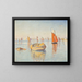 Concarneau au calme du matin - Paul Signac — framed artwork on a wall
