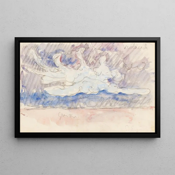 Sky Study - Paul Signac — framed artwork on a wall
