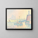 The Evening - Paul Signac — framed artwork on a wall
