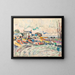 Groix, le nettoyage des voiles - Paul Signac — framed artwork on a wall