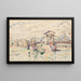 Le Pont de Bourg-Saint-Andéol - Paul Signac — framed artwork on a wall