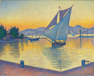 The Port at Sunset, Opus 236, Saint-Tropez - Paul Signac — artwork view