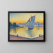 The Port at Sunset, Opus 236, Saint-Tropez - Paul Signac — framed artwork on a wall