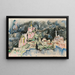 Le Puy-en-Velay, stormy sky - Paul Signac — framed artwork on a wall